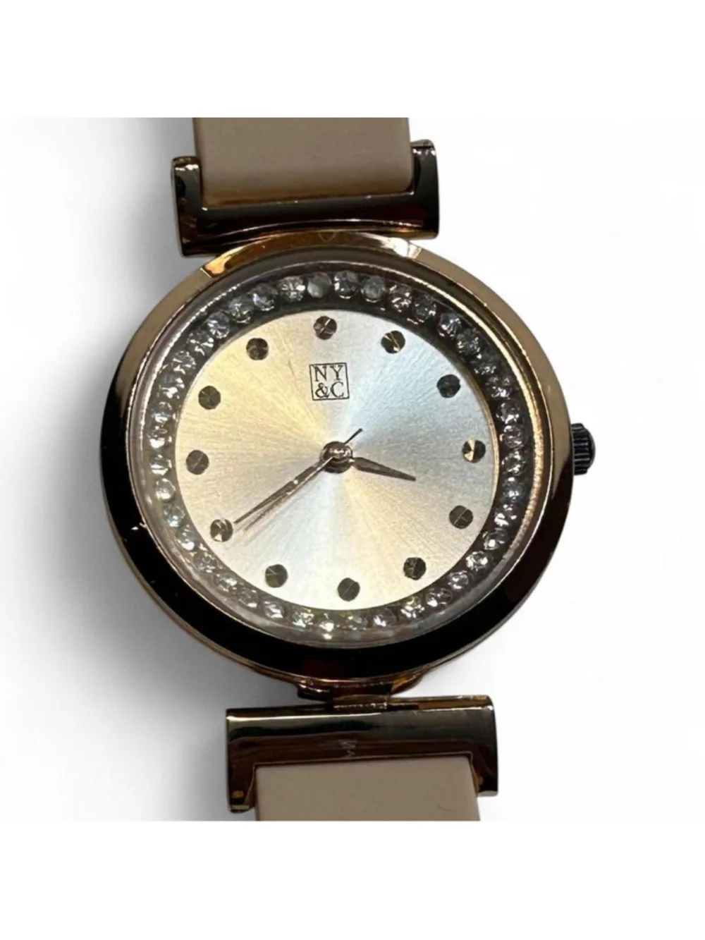 NYC gold watch with pink strap #watch #luxury